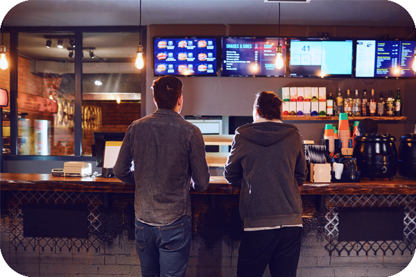 digital menu for your customers with the fast food pos software