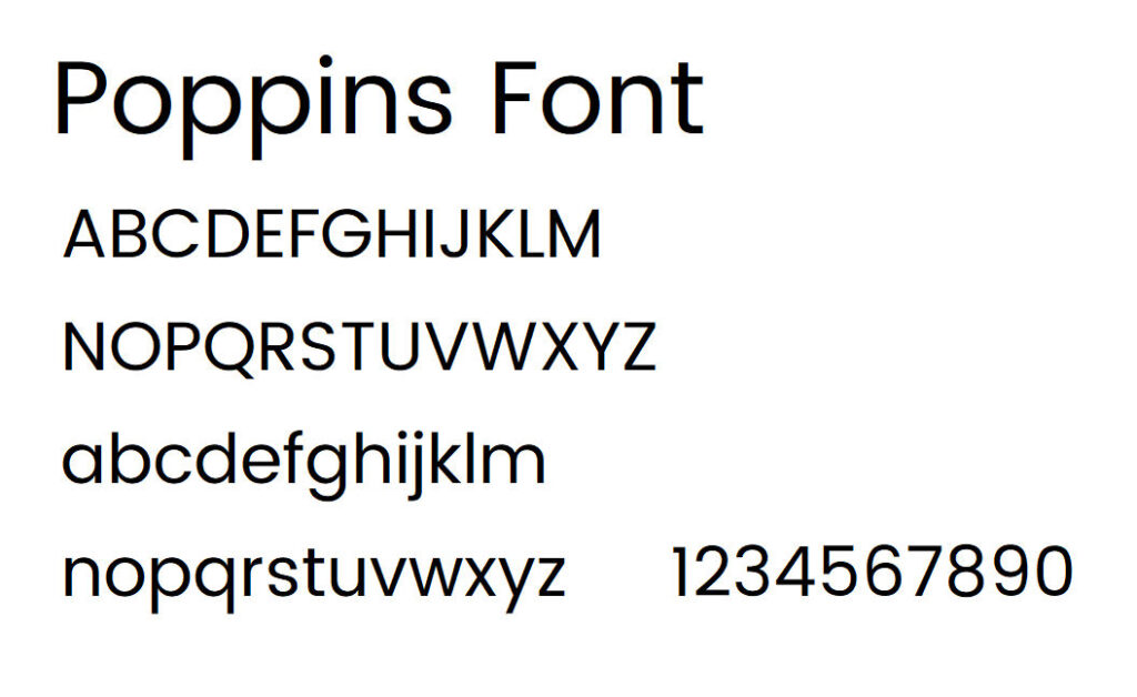 poppins font